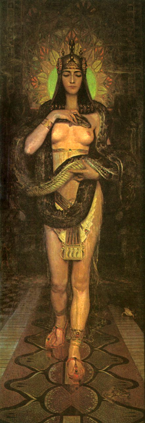 Reproduction d'une œuvre de l'artiste américain Charles Allen Winter, inspiré par le chapitre X du roman de Flaubert intitulé Salammbo.