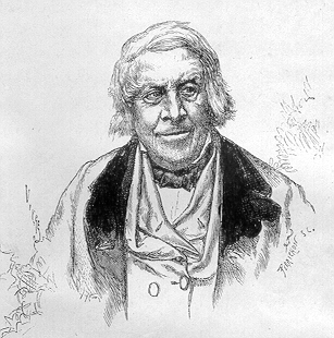 Portrait de Jules Michelet (le nom du portraitiste nous est inconnu). Reproduction d'un frontispice d'une édition sans date et sans identification de l'éditeur du tome 1 de : Histoire de France.